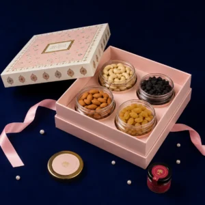 Premium Pink Gift Box - 4 Jar